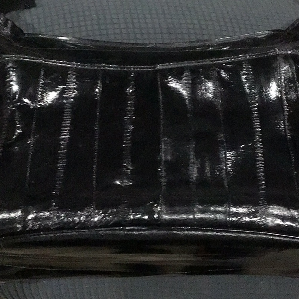 SOLD - Vintage Eel Skin Leather Shoulder Bag